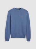 Mens Sunset Blue Classic Knit Sweater Jumper