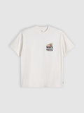 Mens Stay Fresh Organic Backprint Egret Lsevintage Fit -Shirt Top