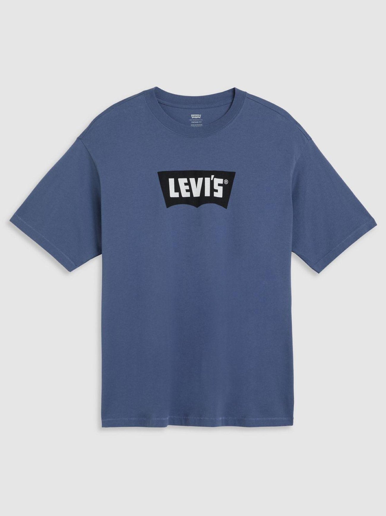Mens Vtg Bw Logo Four Vintage Indigo Vintage Graphic Print T-Shirt