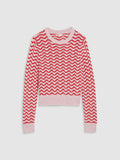 Womens Fragrant Lilac Wavy Stripe Fragrant Lilac  High R Florence Pntlle Sweater