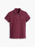 Womens Burgundy LsePolo Polo Shirt