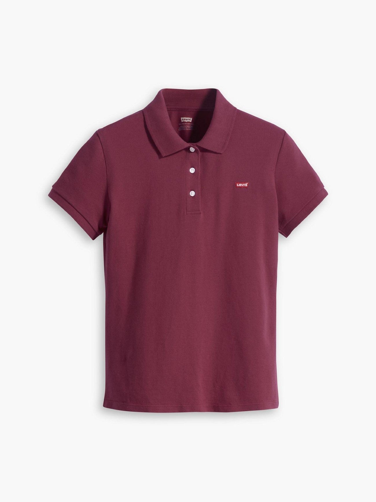 Womens Burgundy LsePolo Polo Shirt