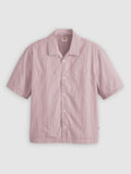 Mens Alexxis Stripe Red Paint Short Sleeve Townes Boxy Shirt