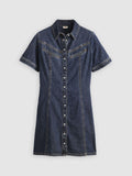 Womens Sledge Sister Rinoa Denim Short Sleeve Dress