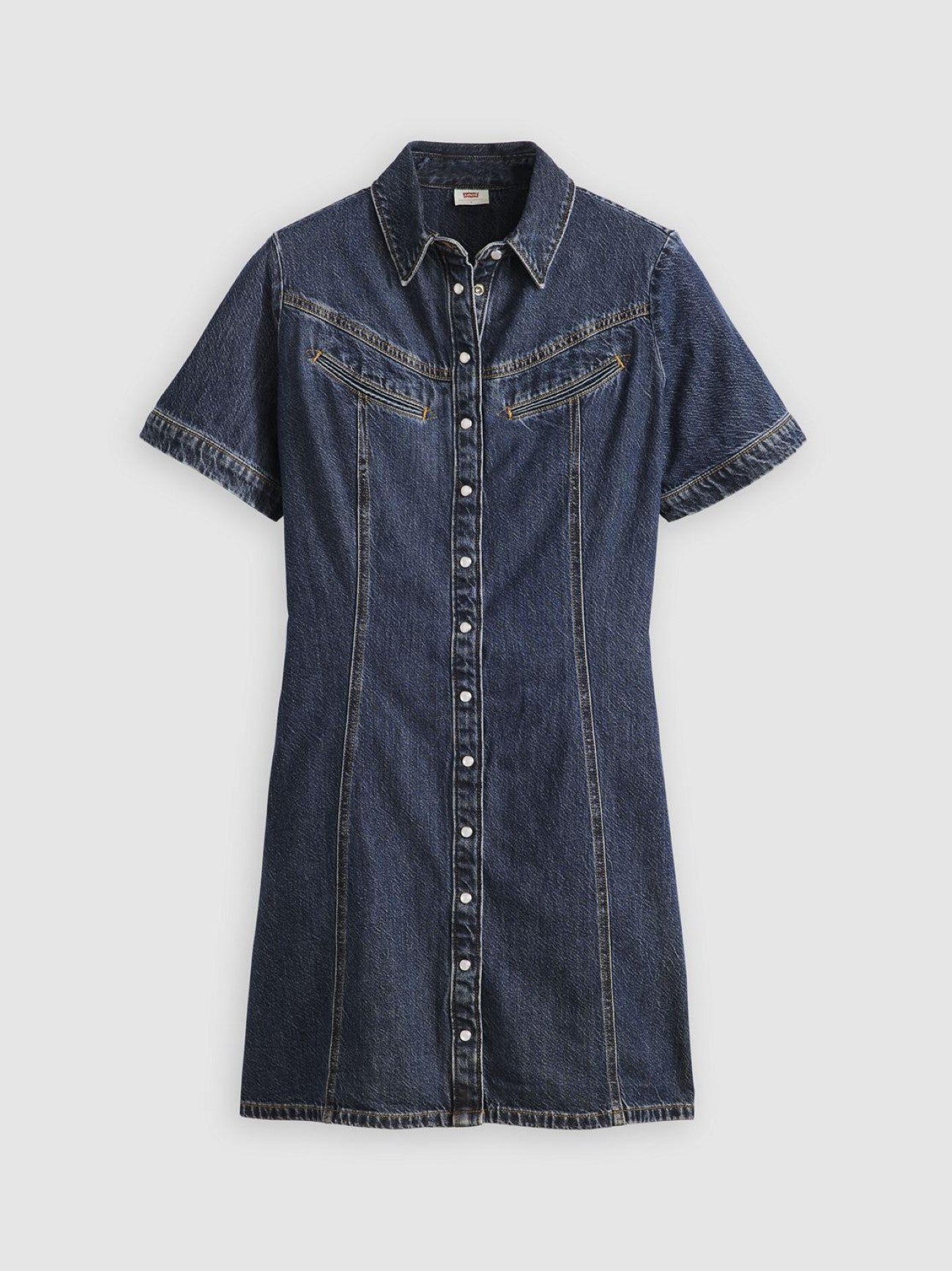 Womens Sledge Sister Rinoa Denim Short Sleeve Dress