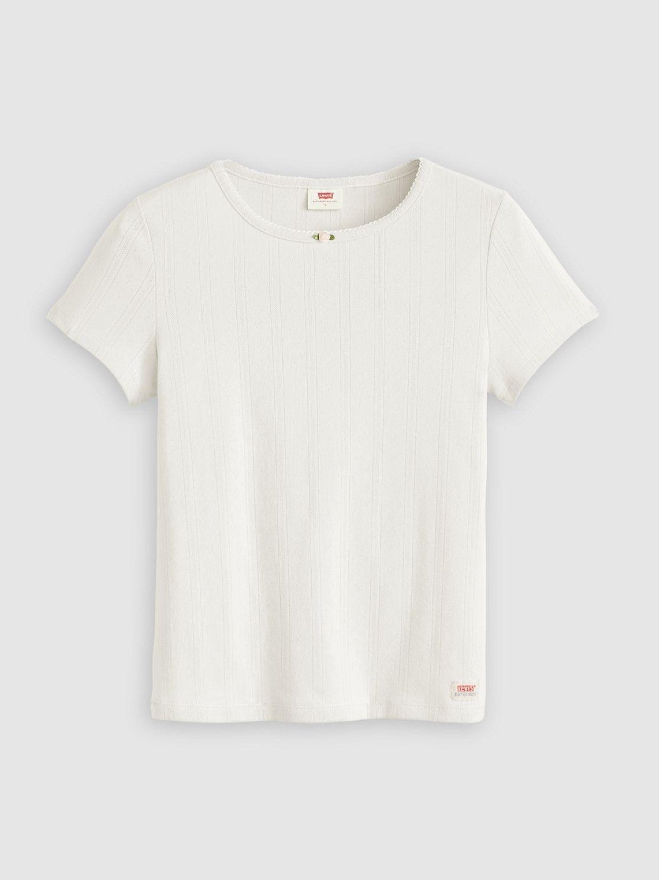 Womens Gardenia Dry Goods Pointelle -Shirt Top