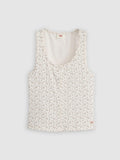 Womens Celeste Ditsyv2 Gardenia Dry Goods Pointelle Tank Top