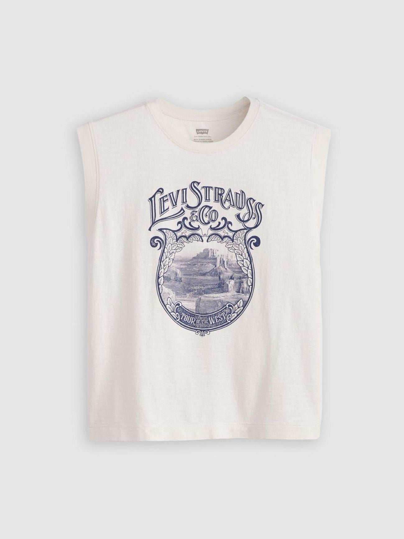 Womens Tank Deco Canyon View Sugar Swizzle Boxy Tank T-Shirt