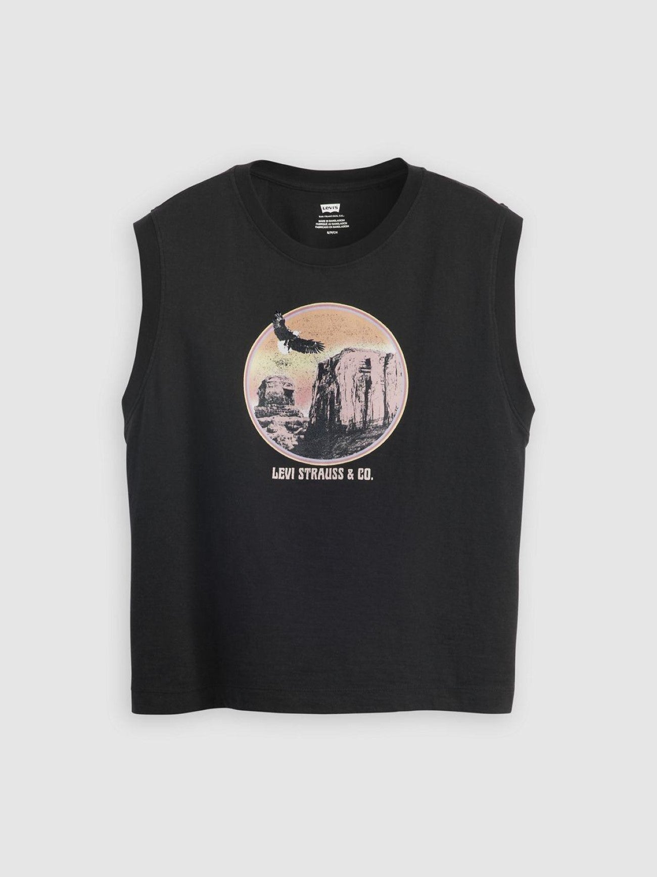 Womens Desert Eagle Tank Anthracite Boxy Tank T-Shirt