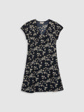 Womens Kora Floral Anthracite Myla Short Sleeve Dress T-Shirt