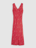 Womens Scattered Floral High Risk Red Atalia Slip Dress Top