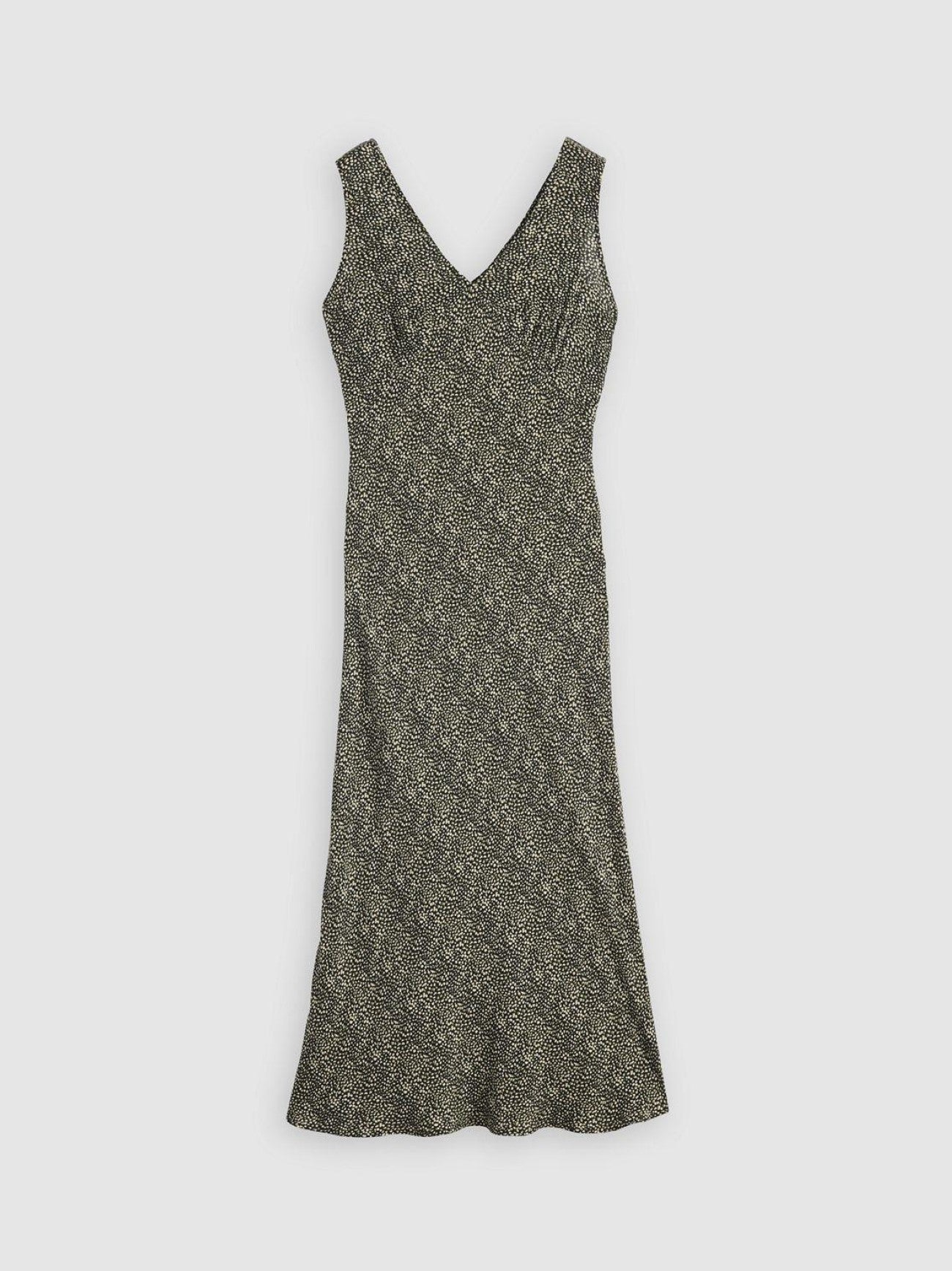 Womens Desi Abstract Animal Print Anthracite Night Atalia Slip Dress Top