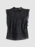 Womens Anthracite Night Edith Blouse