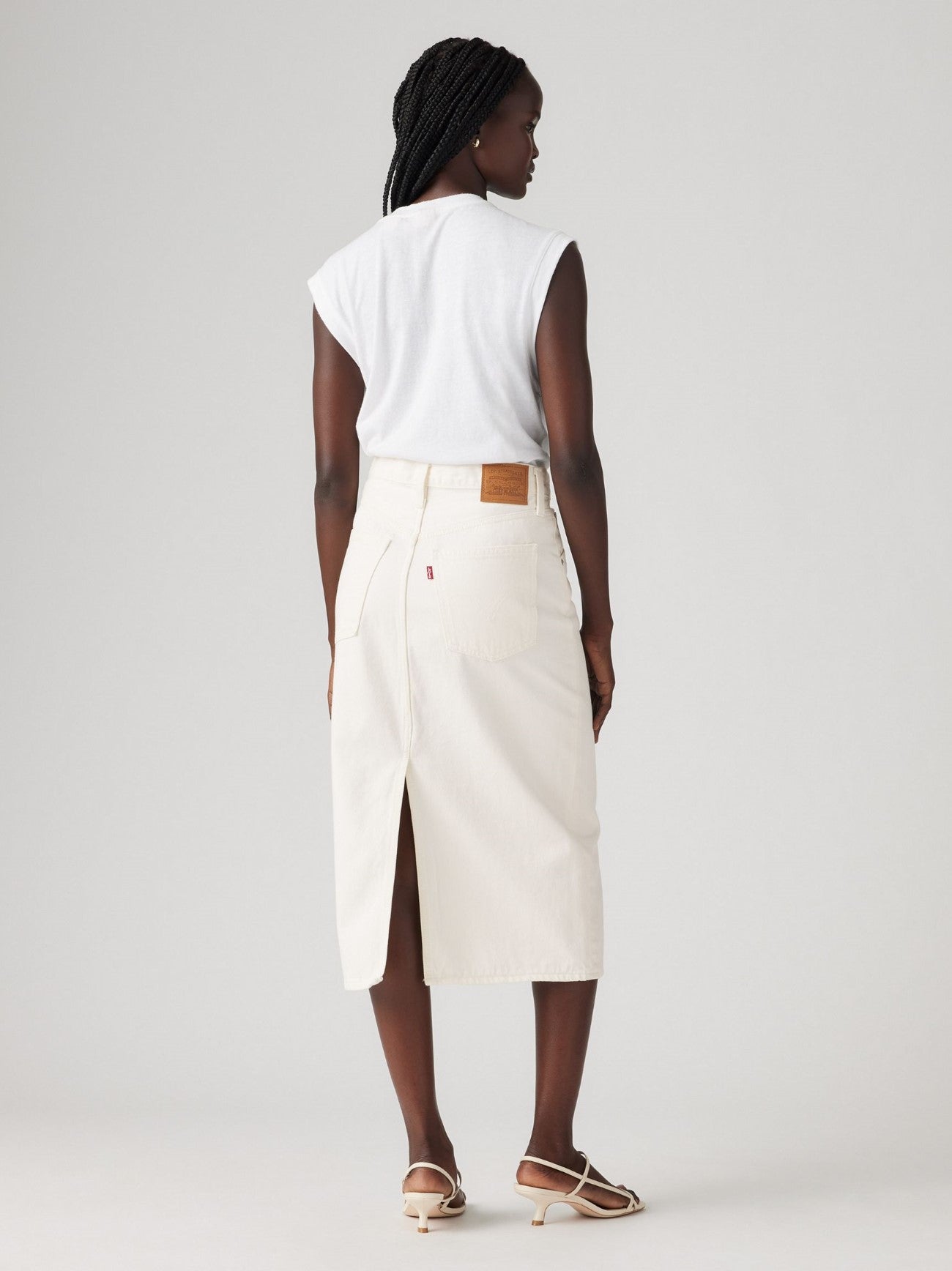 Womens Snowing In La Back Slit Skirt