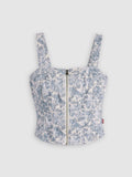 Womens Ophelia Floral Sculpted Bustier Top