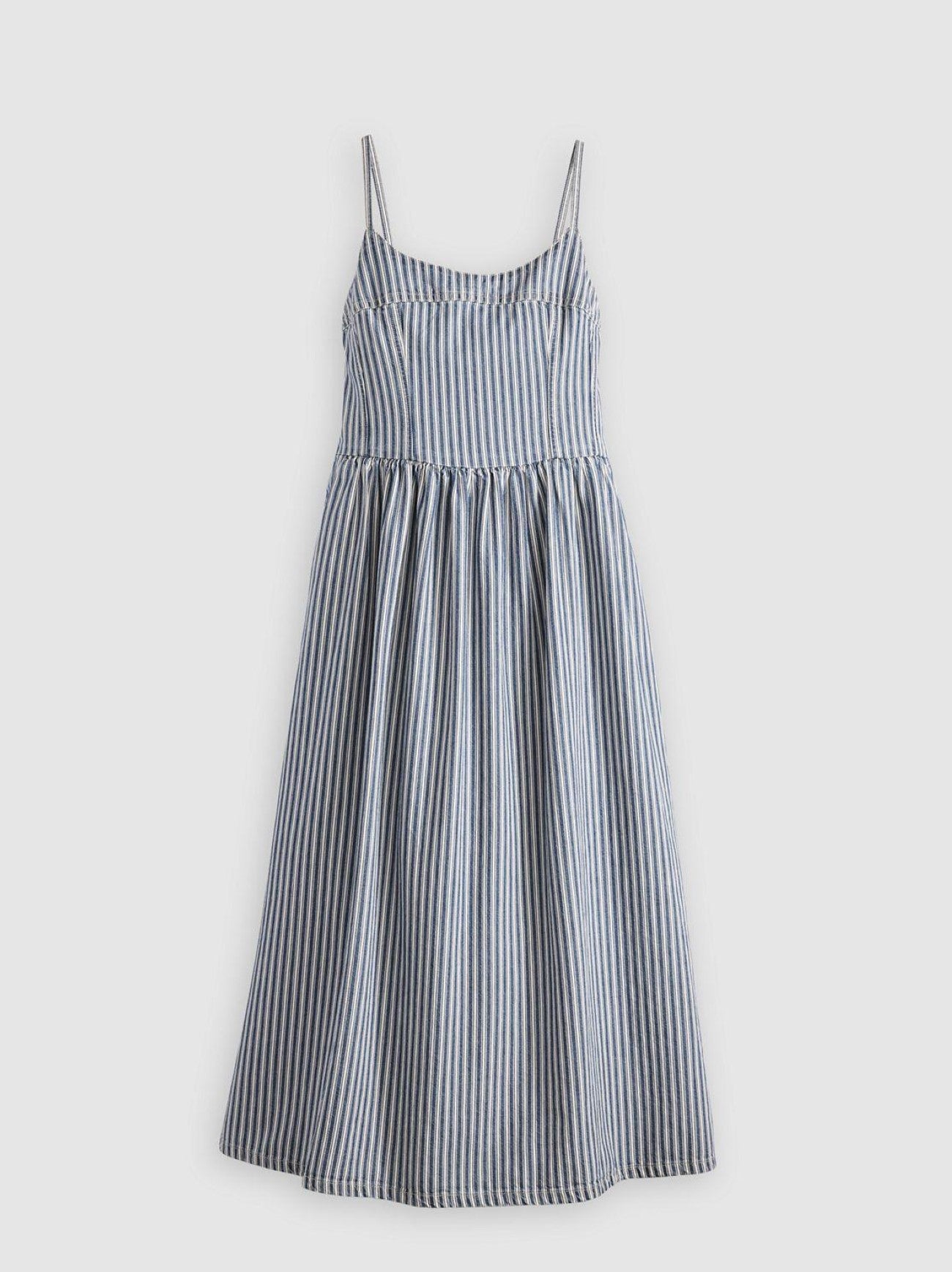 Womens Mischa Stripe Denim Alessie Bustier Dress