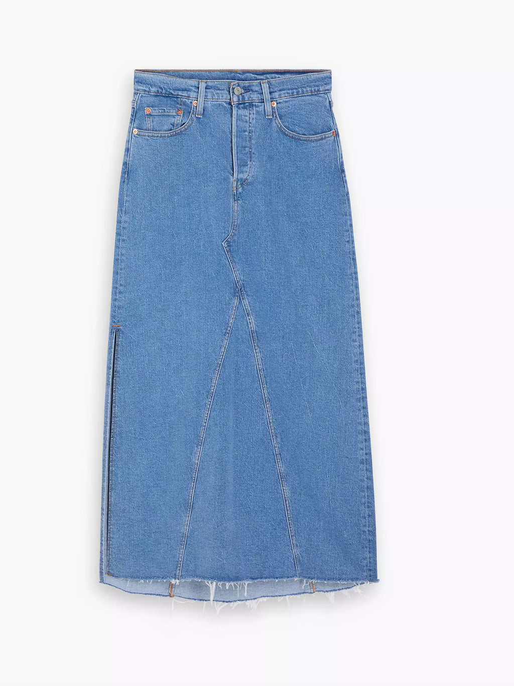 Womens Artist Divided Long Slit Skirt
