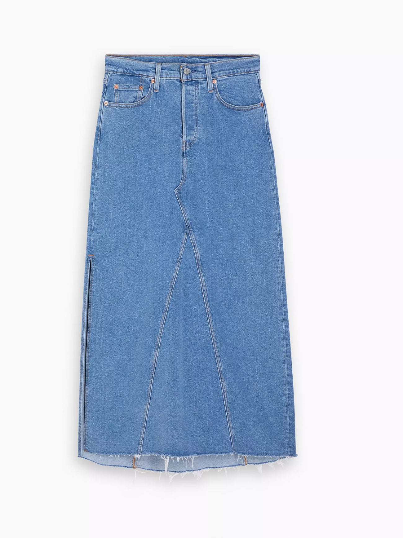 Womens Artist Divided Long Slit Skirt
