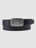 Mens Caviar Western Plaque Belt