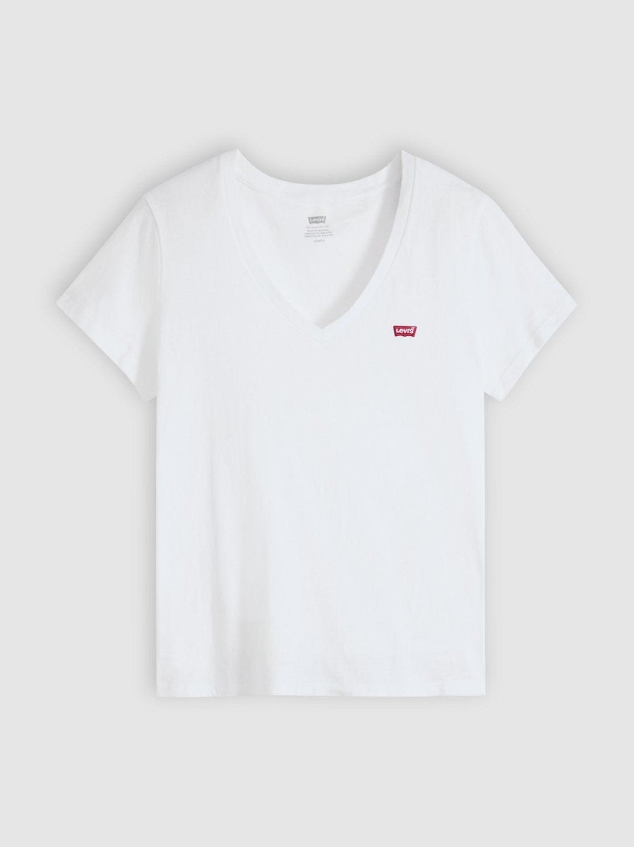 Womens Bright White Perfect Slub -Neck T-Shirt