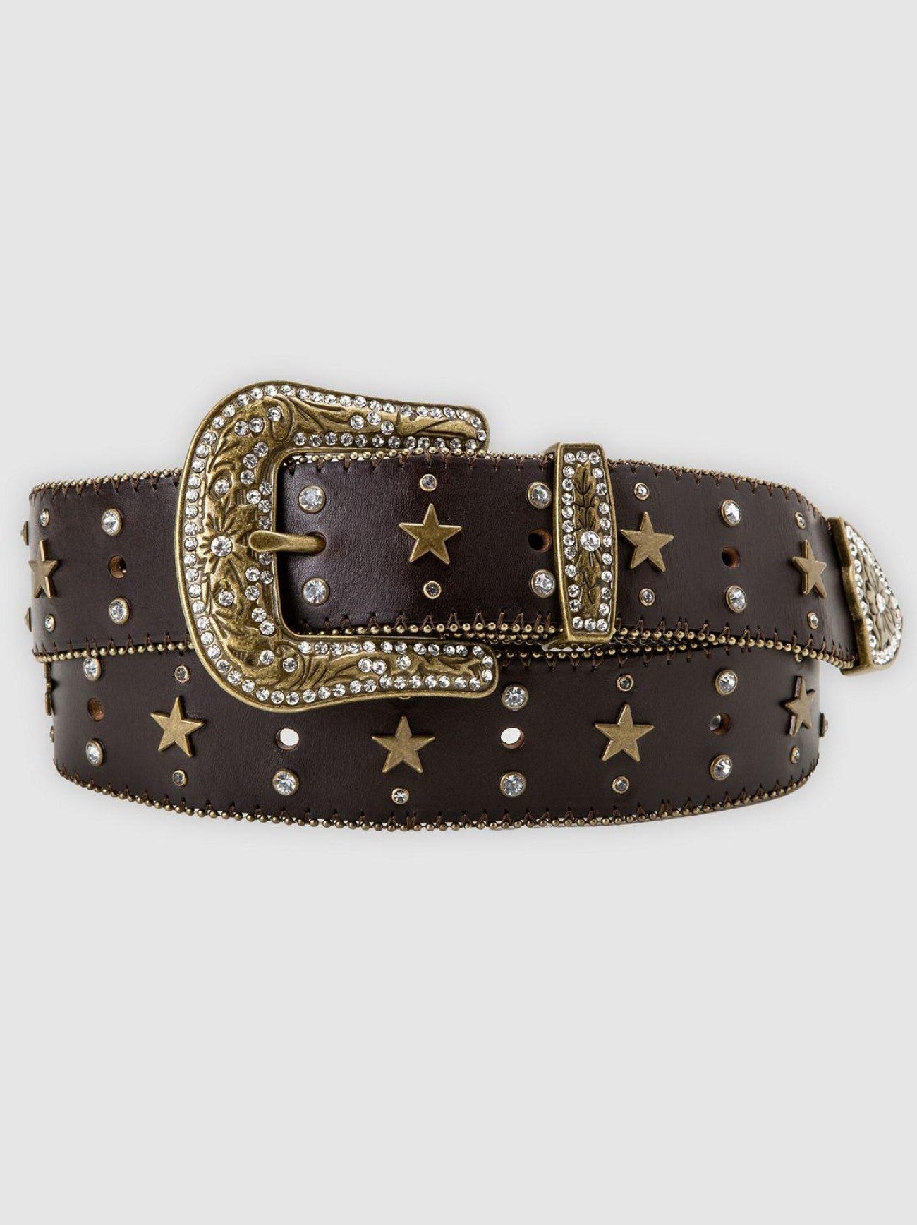 Mens Western Leather Brown Belt