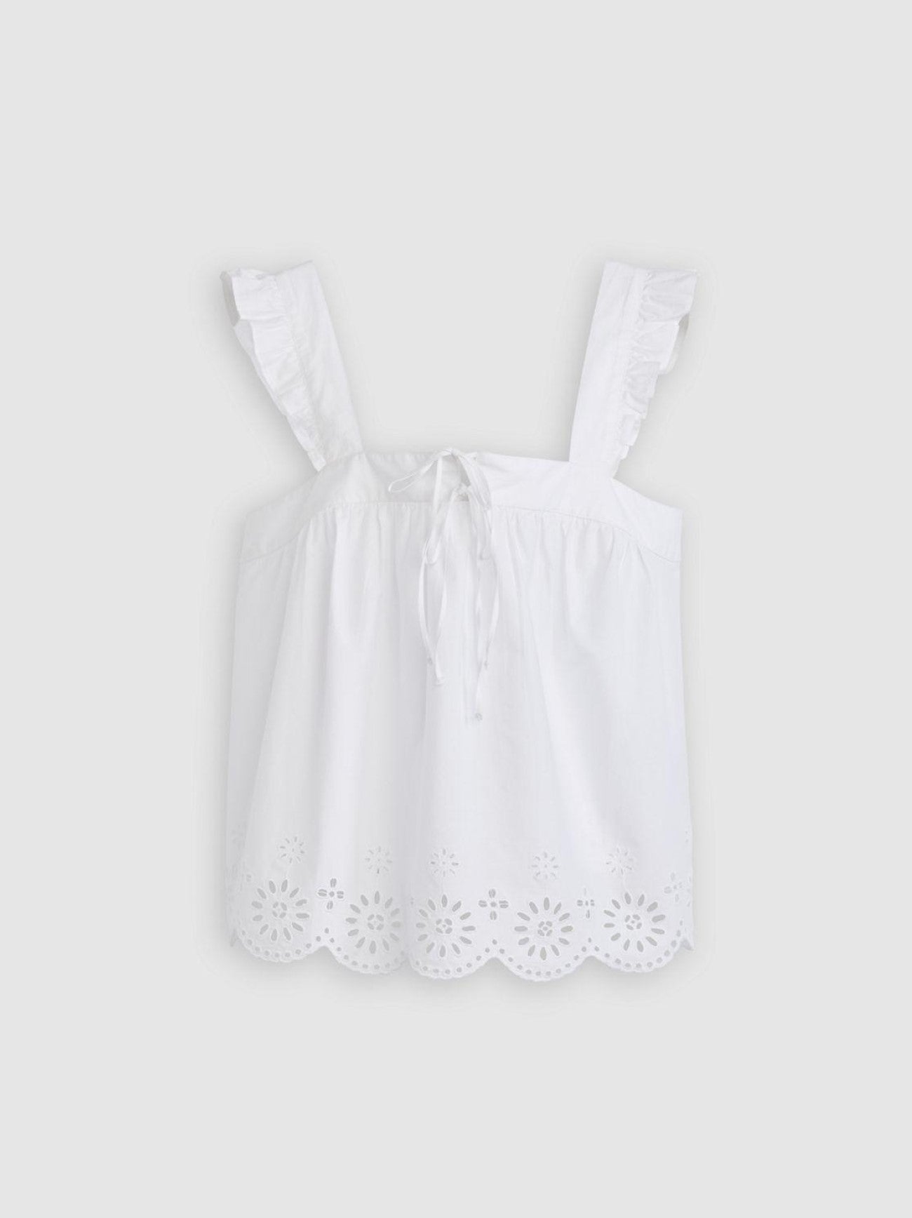 Womens Bright White Cecilia Top