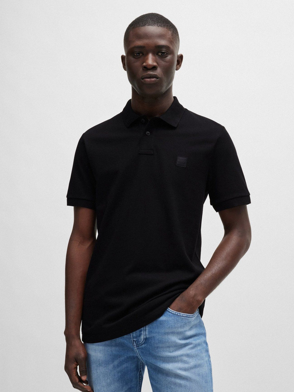 Mens Black Passenger Polo Shirt