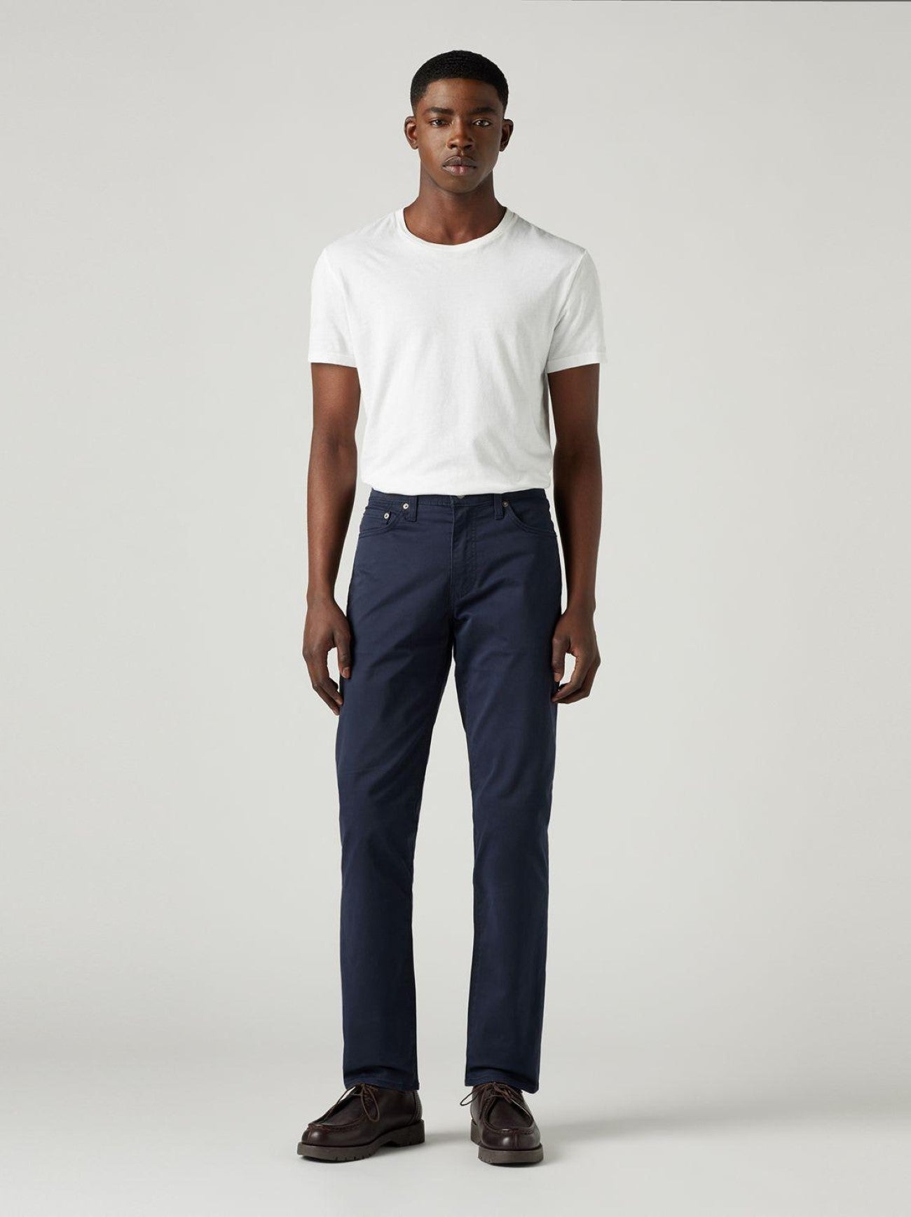 Mens Baltic Navy Sueded Sateen Wt B 511 Slim Jean