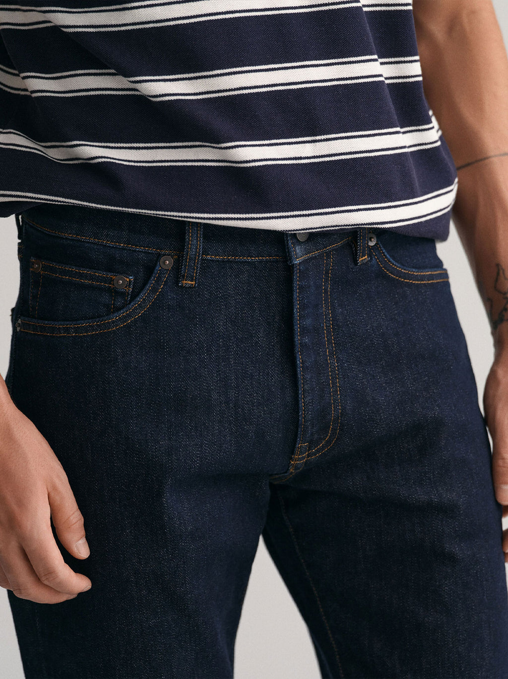 Mens Dark Blue Slim Fit Jean