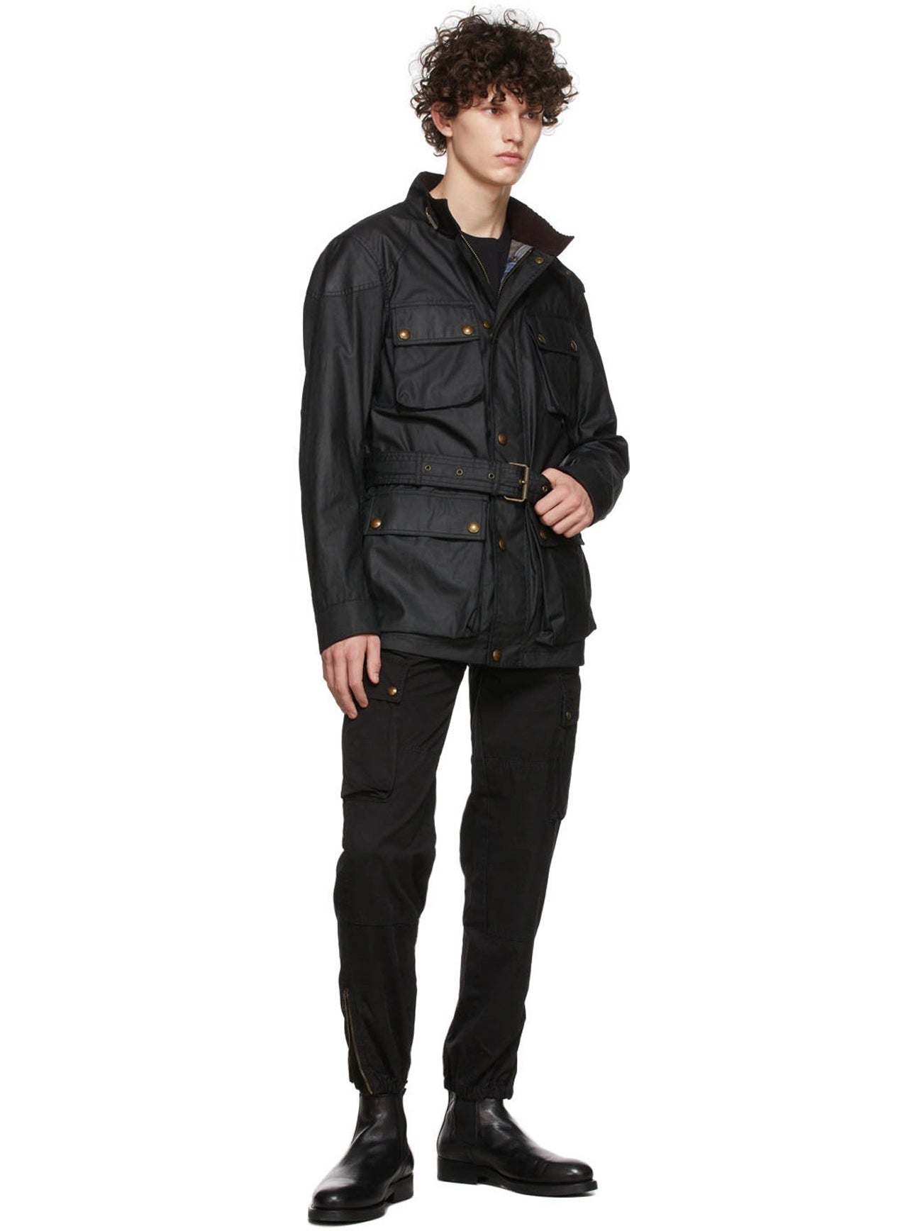 Mens Black Trialmaster Cargo Pant