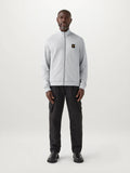 Mens Grey Melange Logo Full Zip Sweatshirt