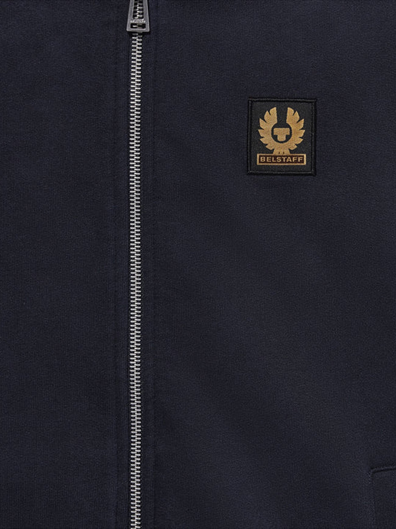 Mens Dark Ink Belstaff Full Zip Sweatshirt