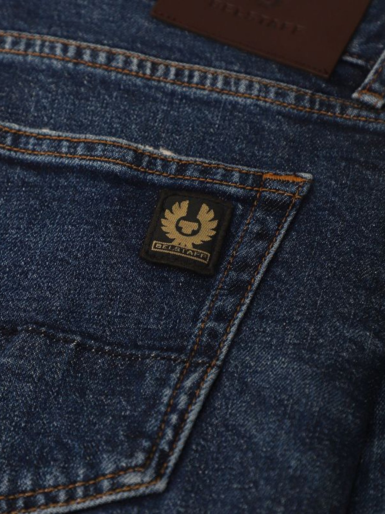 Mens Washed Indigo Longton Jean