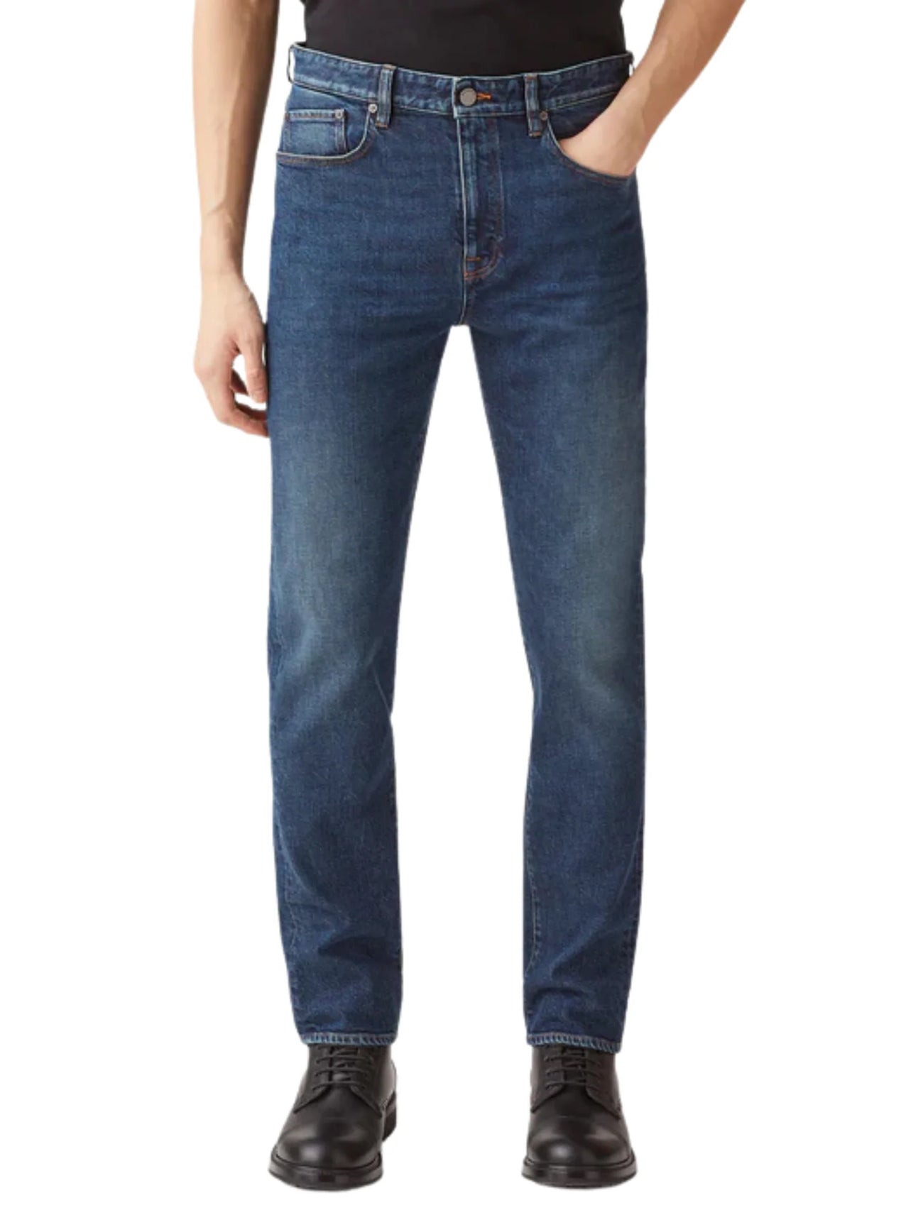 Mens Washed Indigo Longton Jean