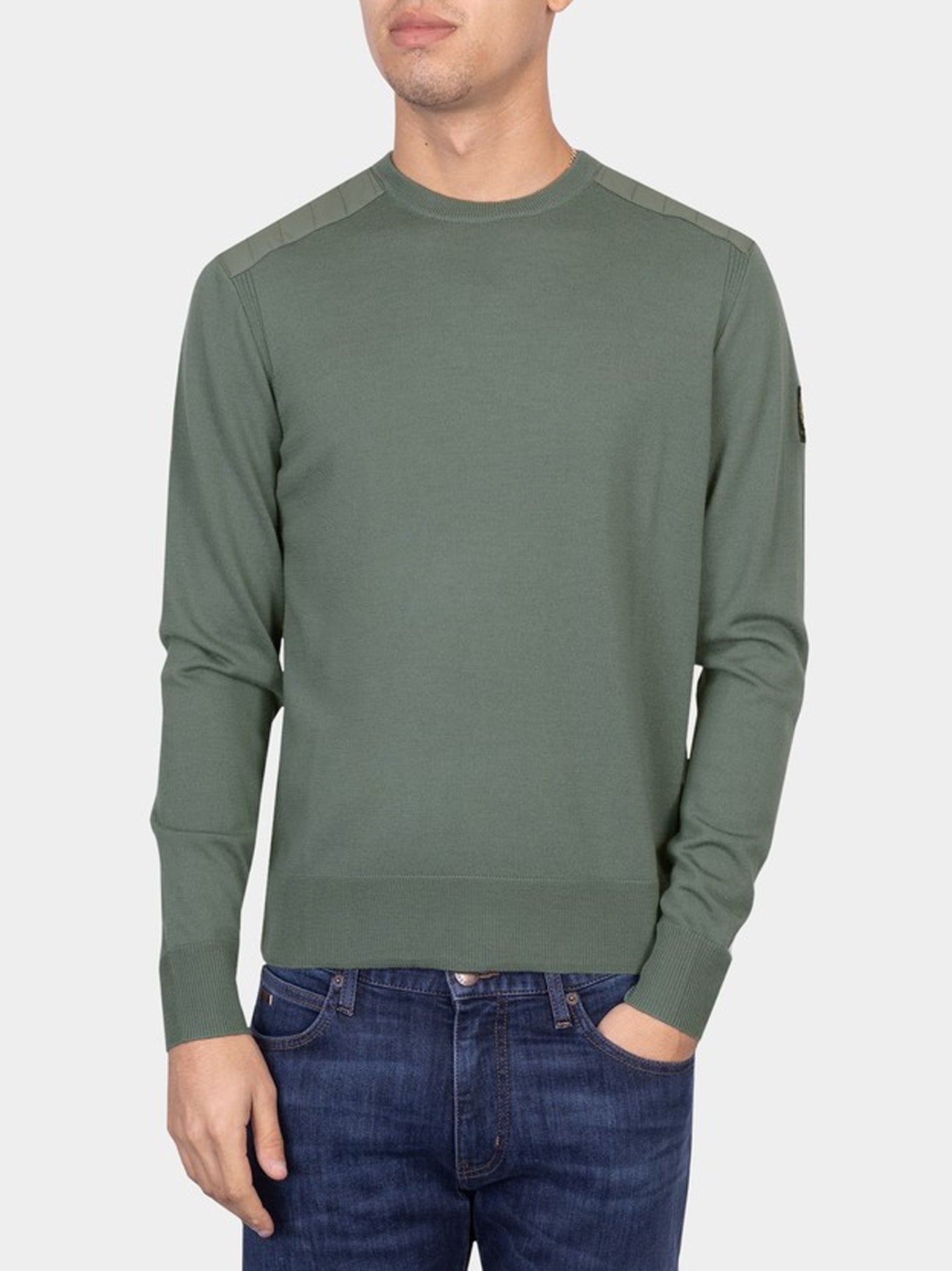 Mens Mineral Green Kerrigan Jumper