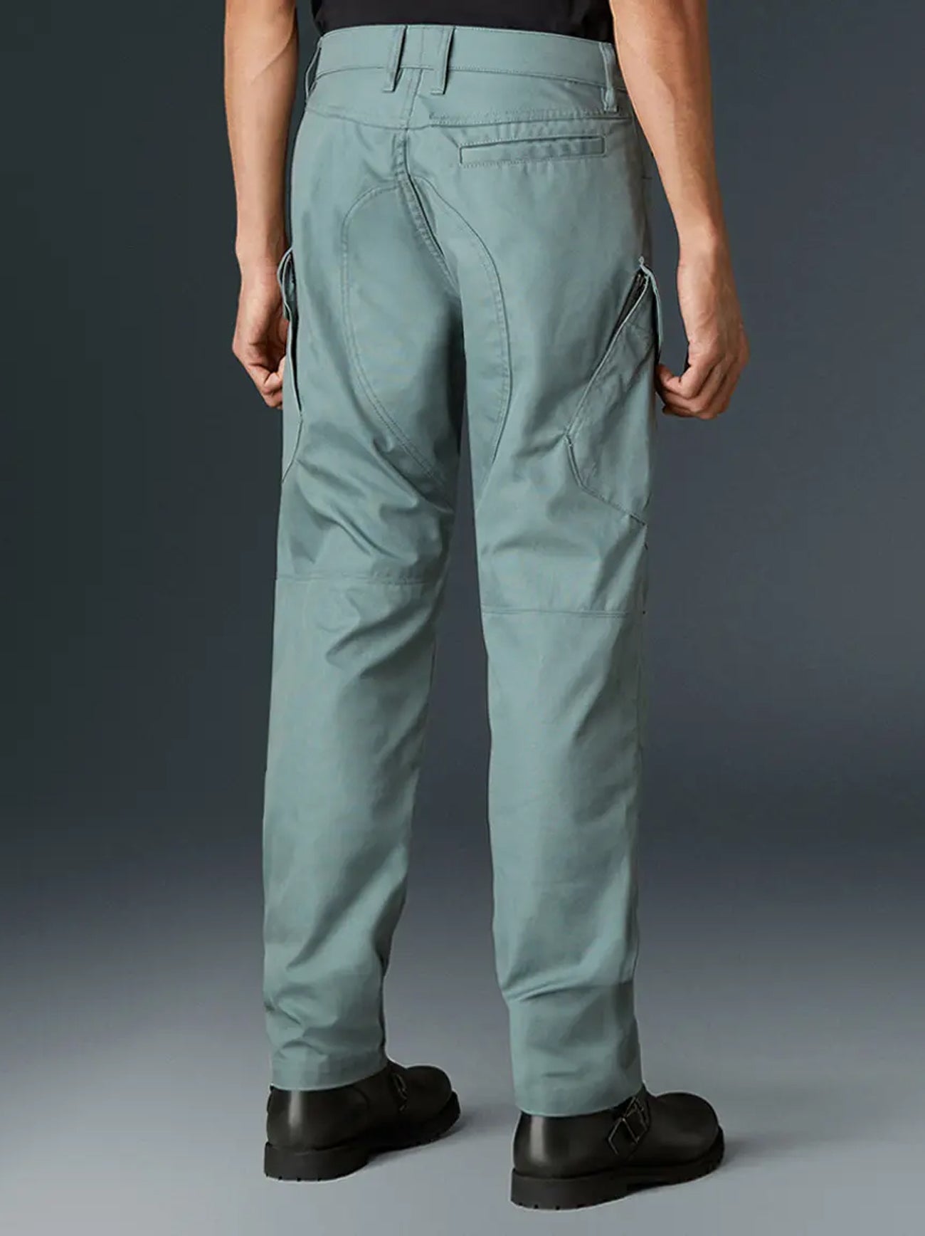 Mens Dark Steel Green Typhoon Cargo Pant