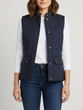 Womens Dark Navy Waistcoat Gilet