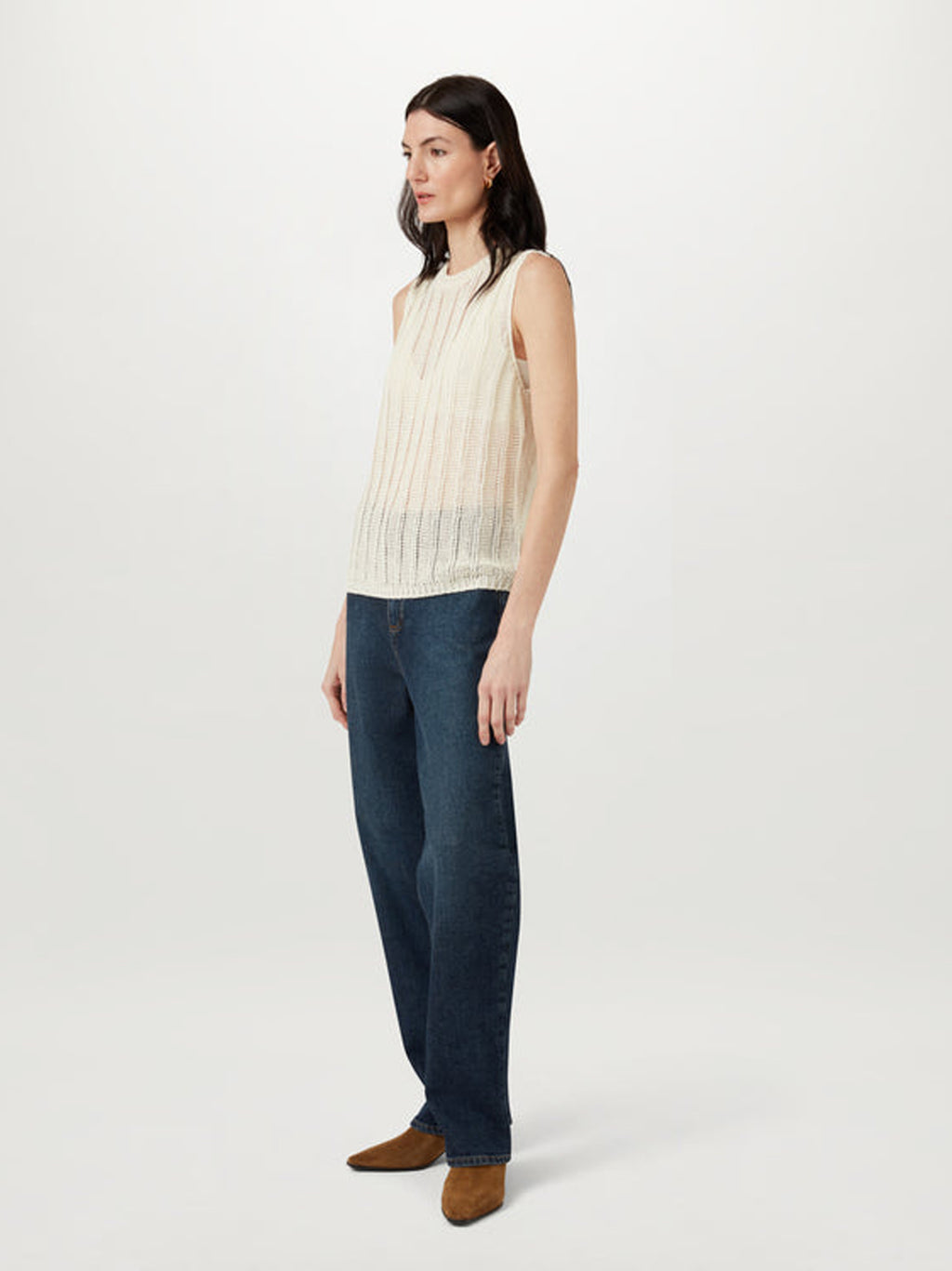 Womens Natural Anchor Vest