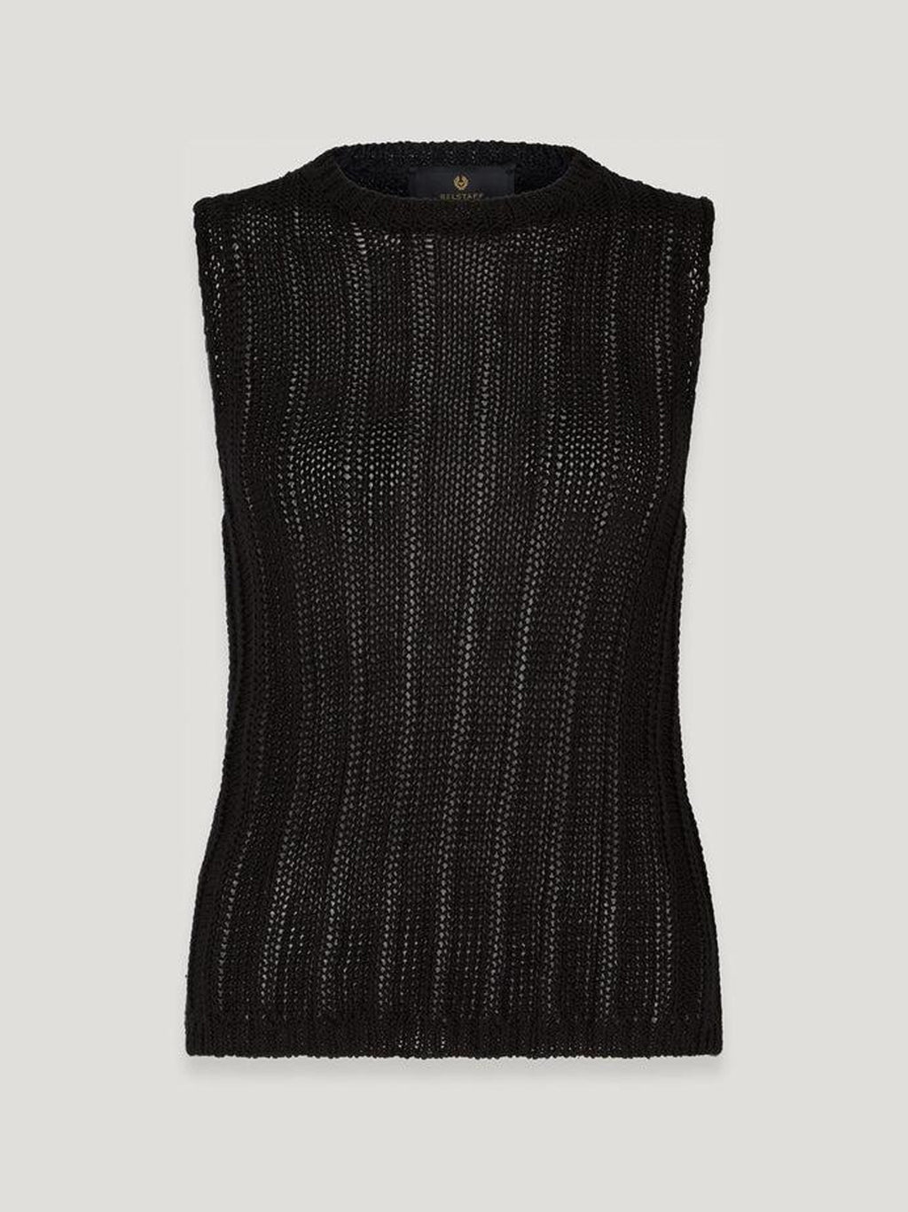 Womens Washed Black Anchor Vest