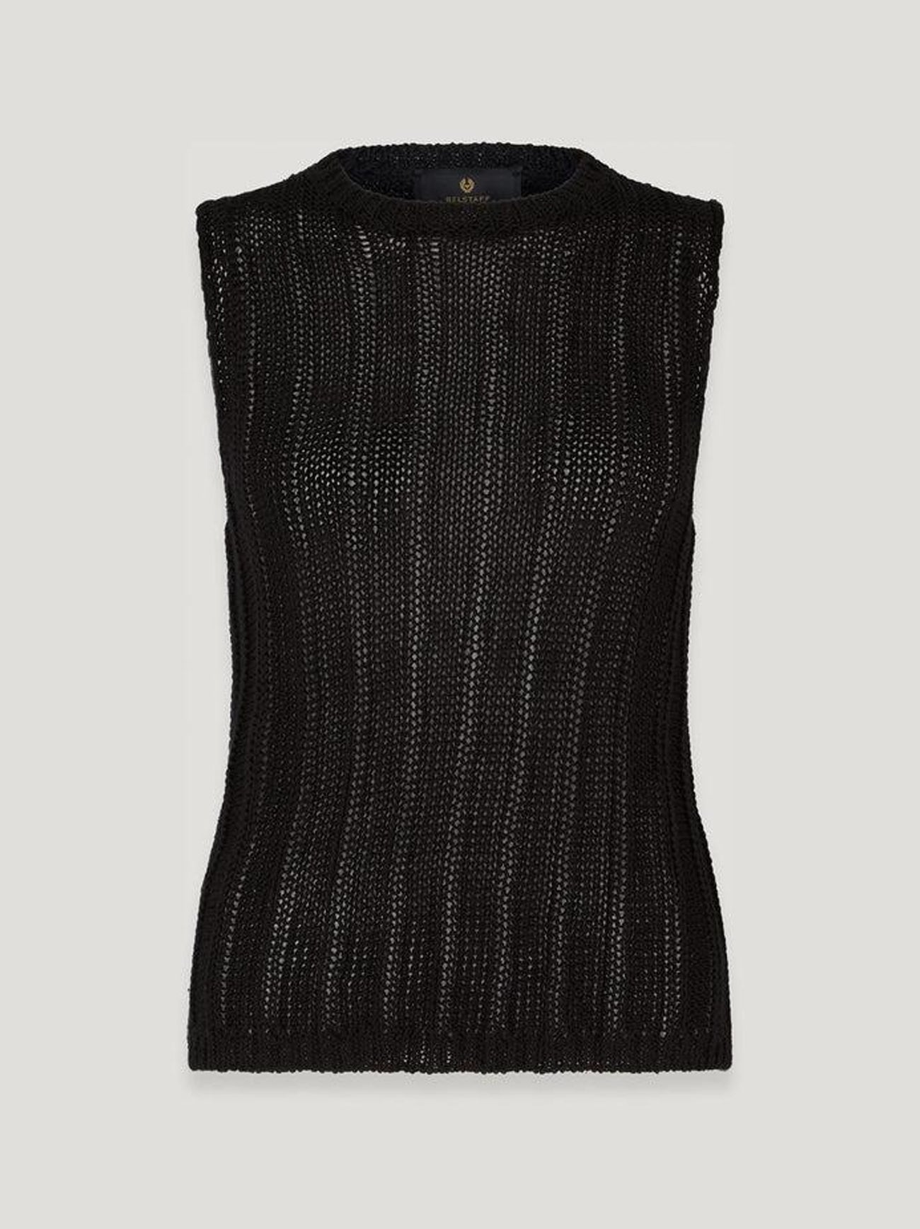 Womens Washed Black Anchor Vest