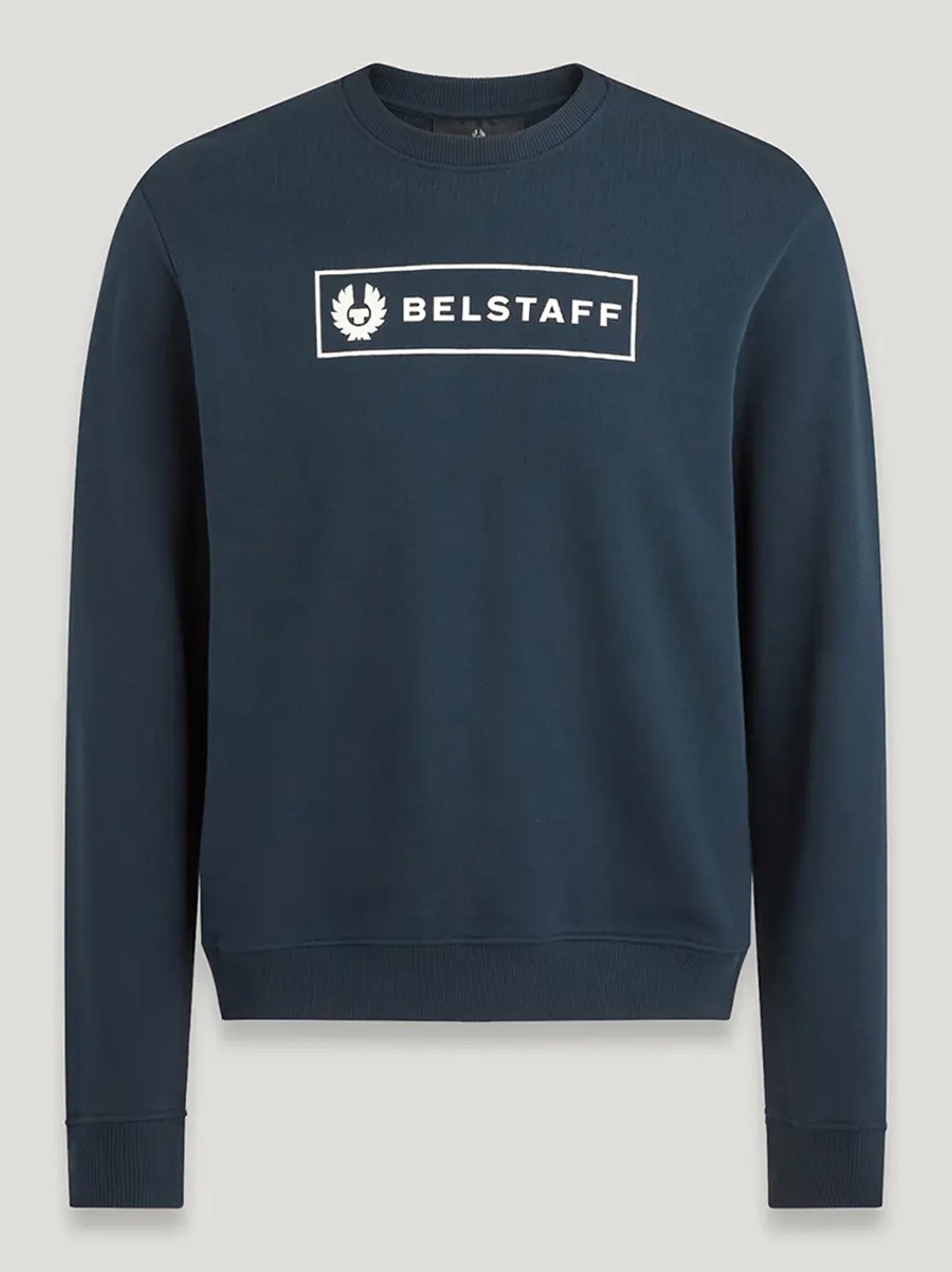 Mens Deep Navy Box Logo Sweatshirt