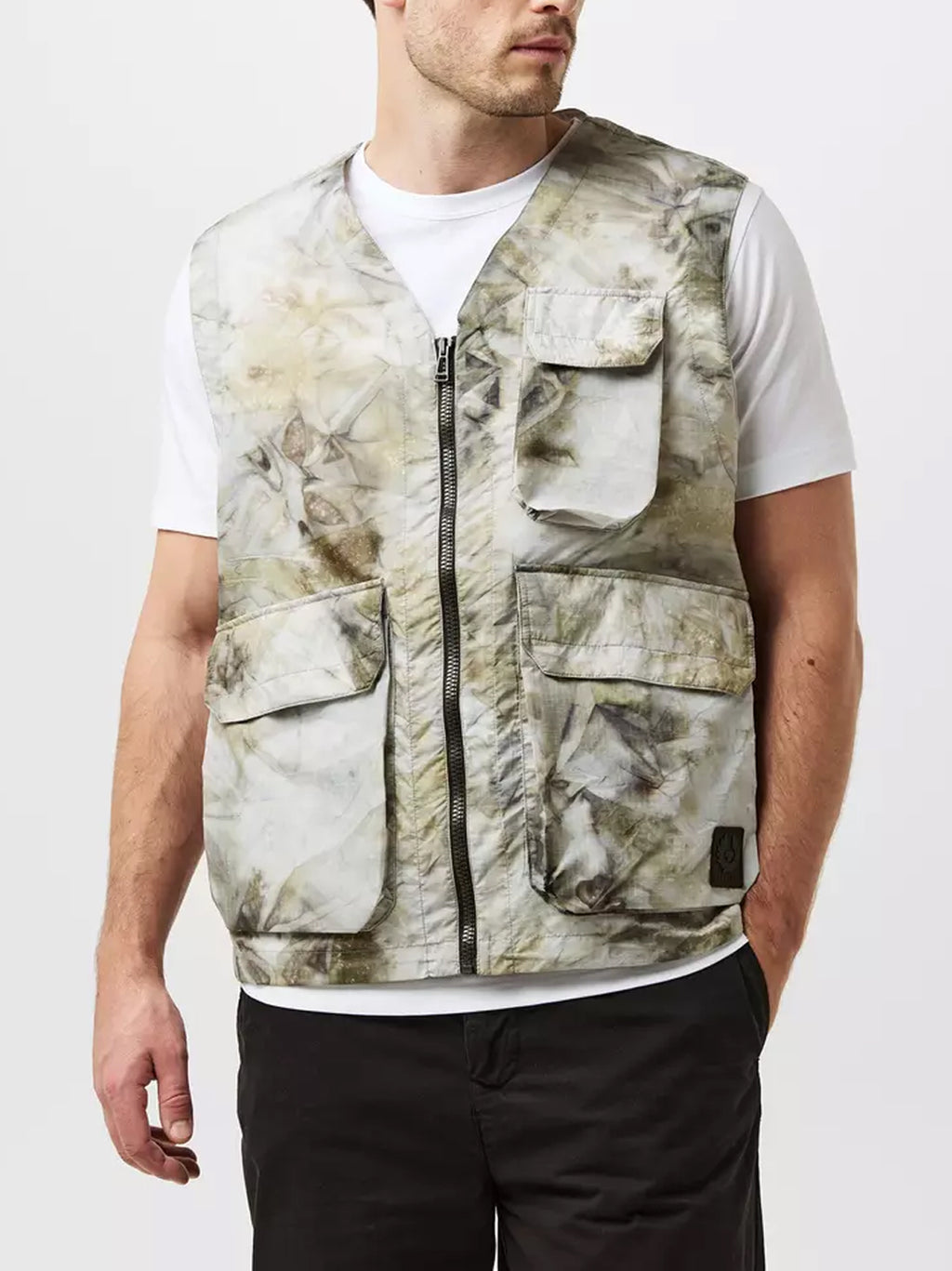 Mens Stone Beige Hithe Gilet