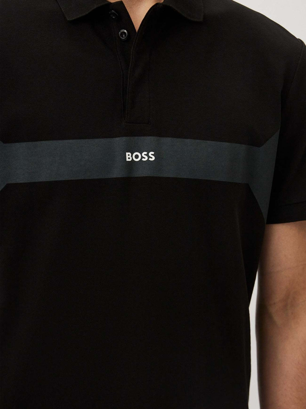 Mens Black Paddy 2 Polo Shirt