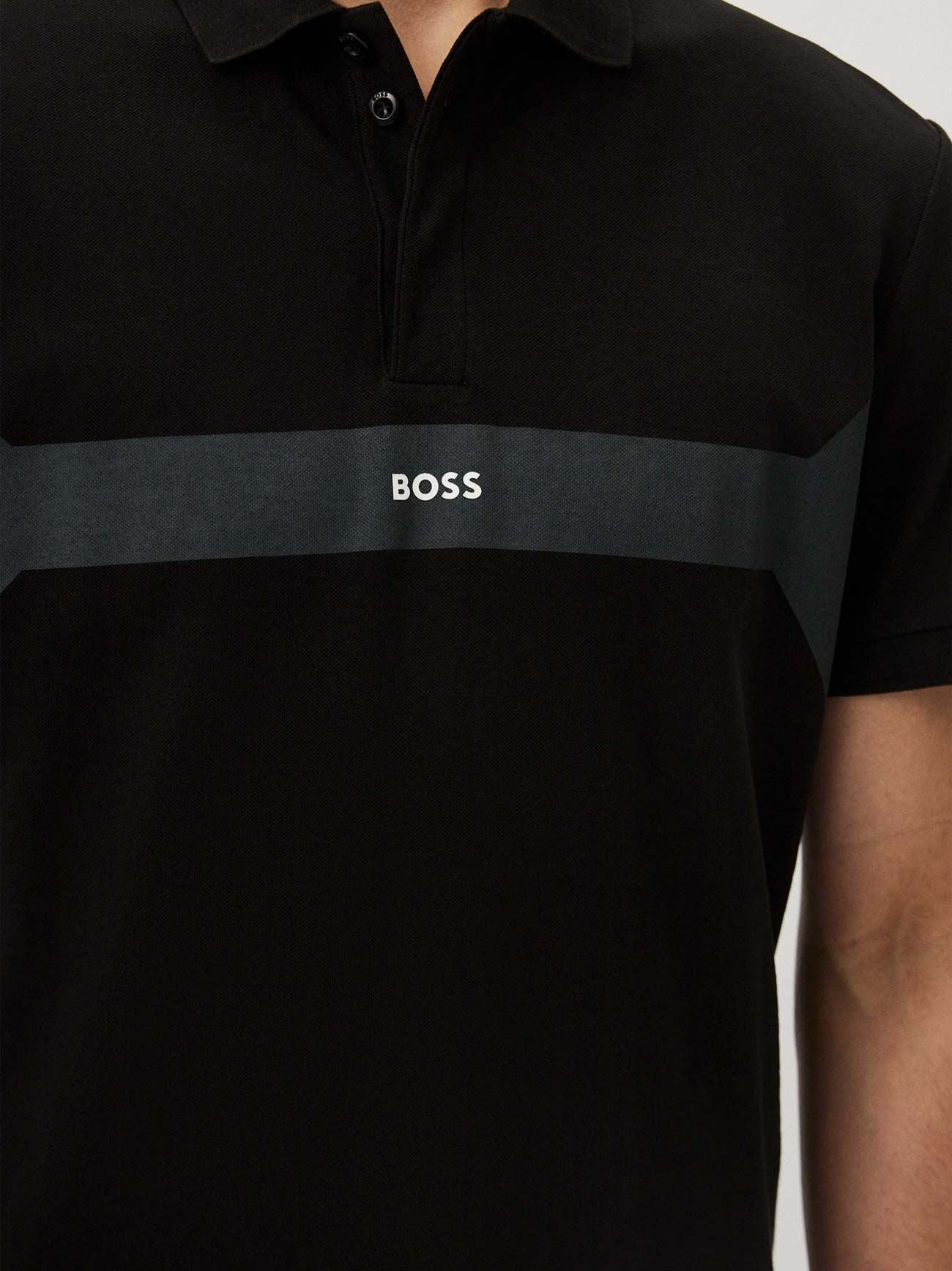 Mens Black Paddy 2 Polo Shirt