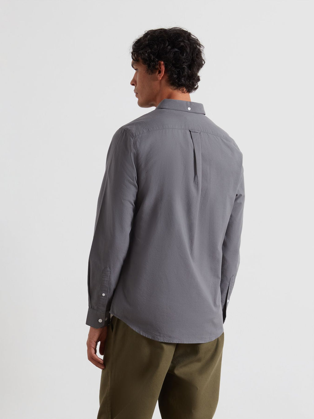 Mens Grey Shade Brewer Long Sleeve Shirt