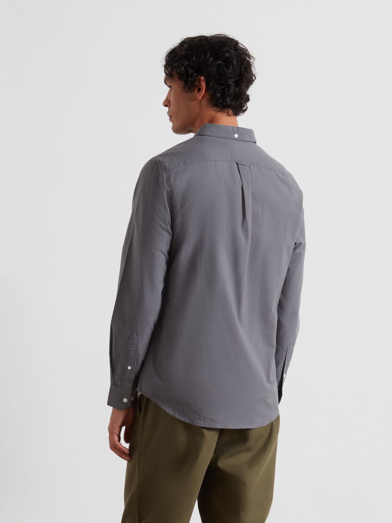 Mens Grey Shade Brewer Long Sleeve Shirt