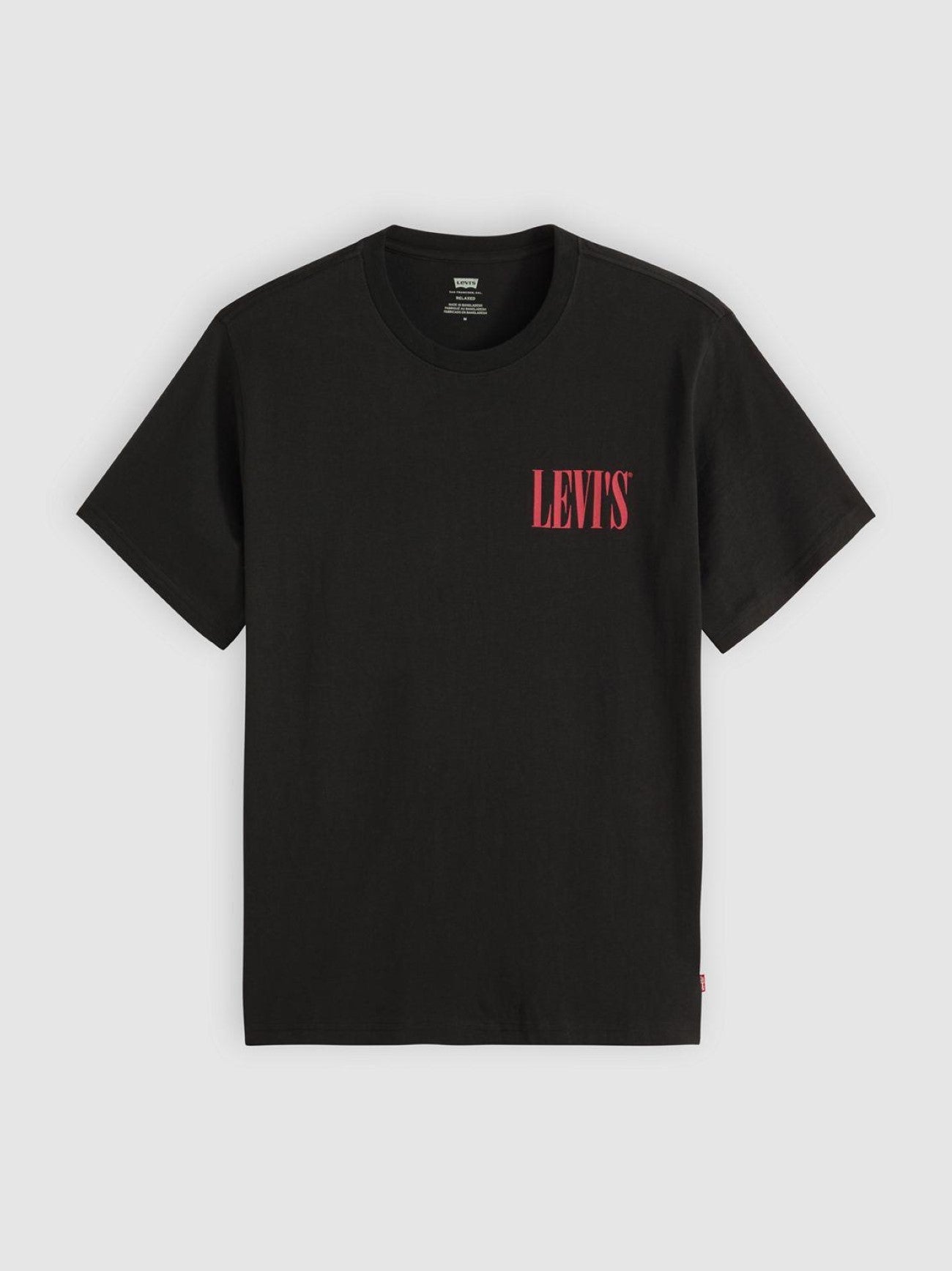 Mens Ssnl Serif Logo2 Mineral Black Short Sleeve Relaxed Fit T-Shirt