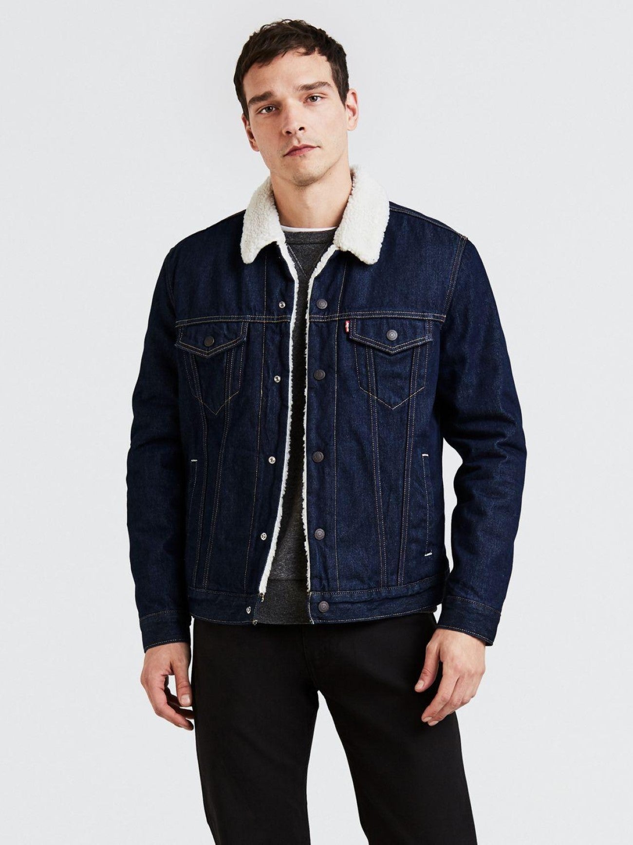 Mens Rockridge Sherpa Trucker Type 3 Sherpa Trucker Jacket