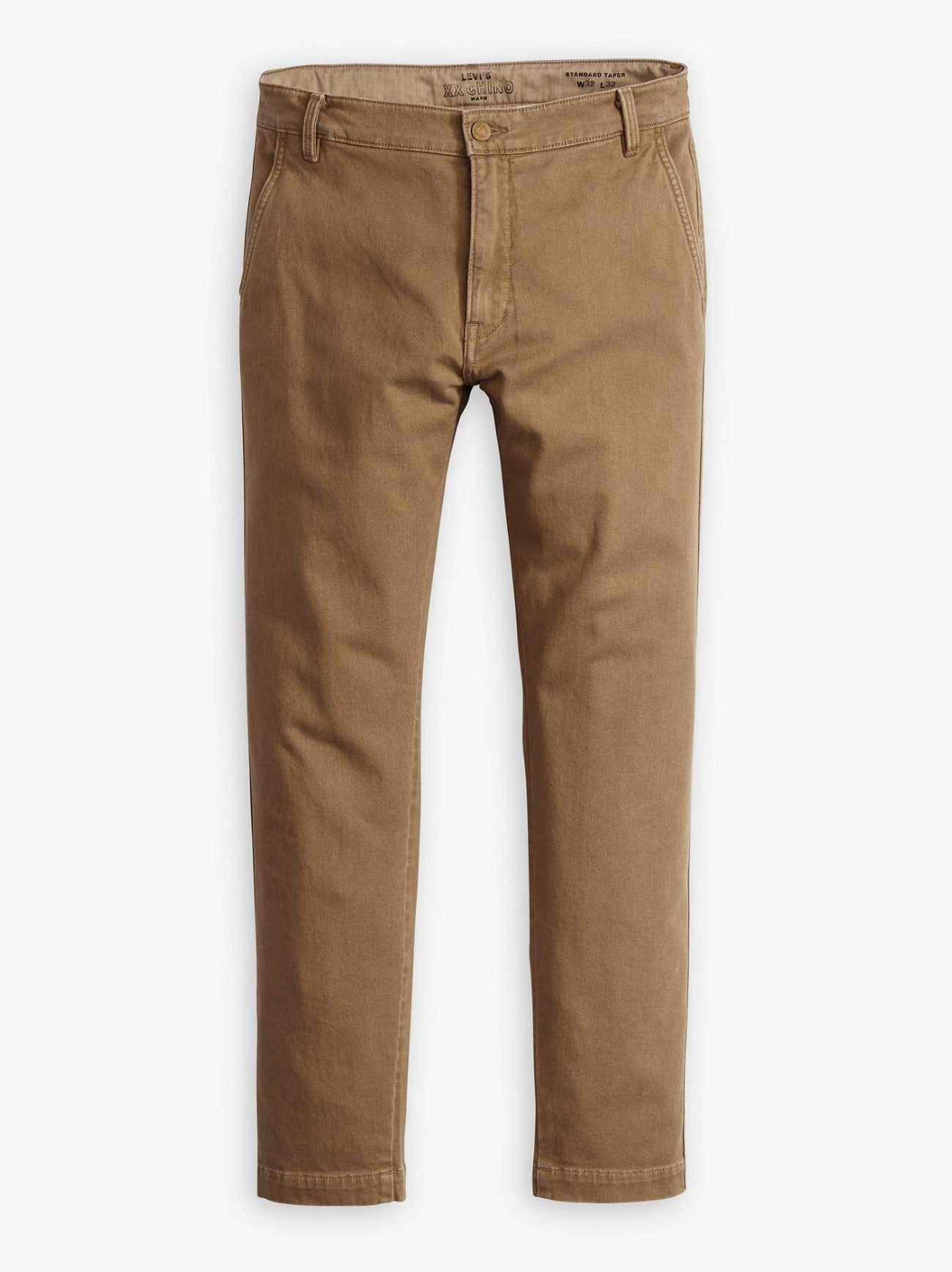 Mens Havana Brown Standard Taper Chino