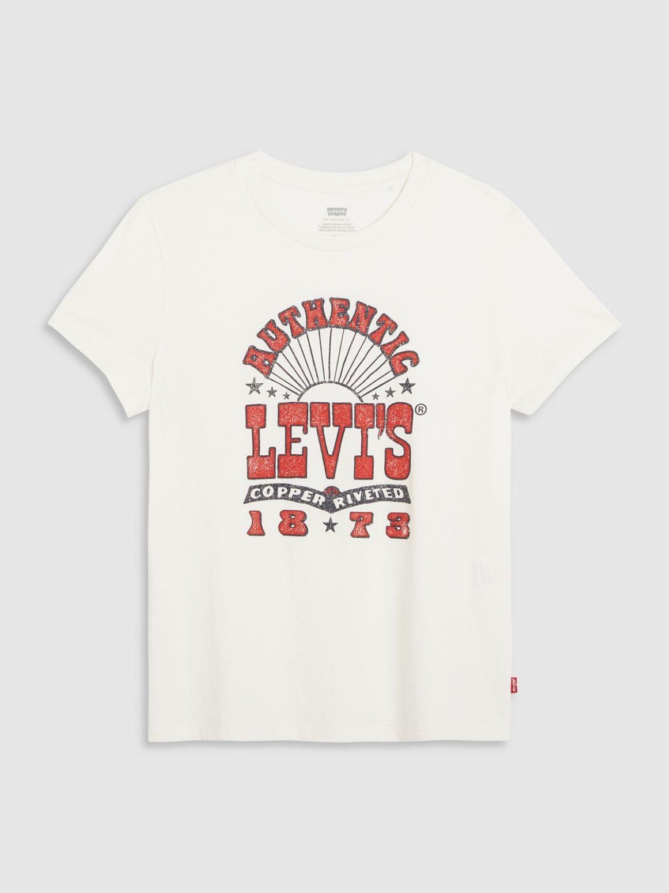 Womens Levis Copper Riveted Rock Poster Sugar Swizzle The Perfect T-Shirt
